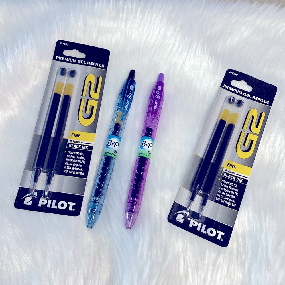 New Pilot Lot of 2 Bottle 2 Pens & Refills !